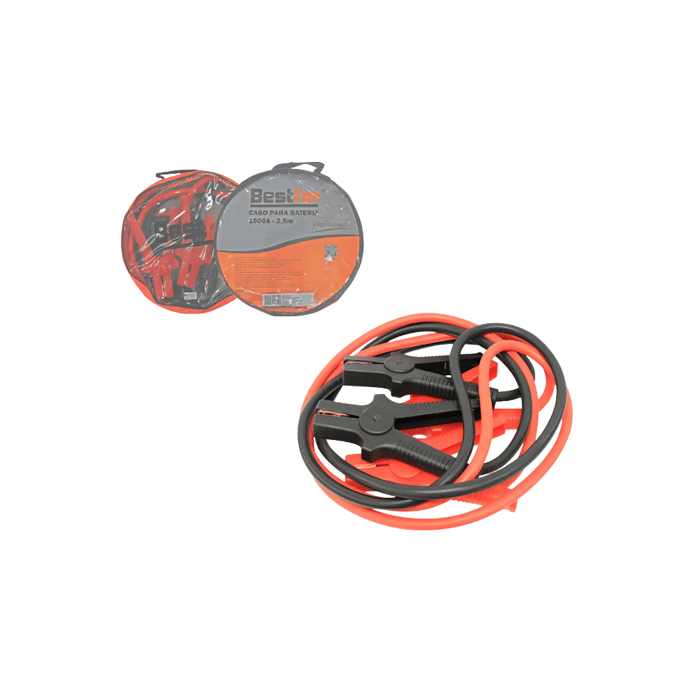 Cabo Chupeta para Bateria 1500amp Reforçado C/bolsa Prossional Metros Grosso - Sieno