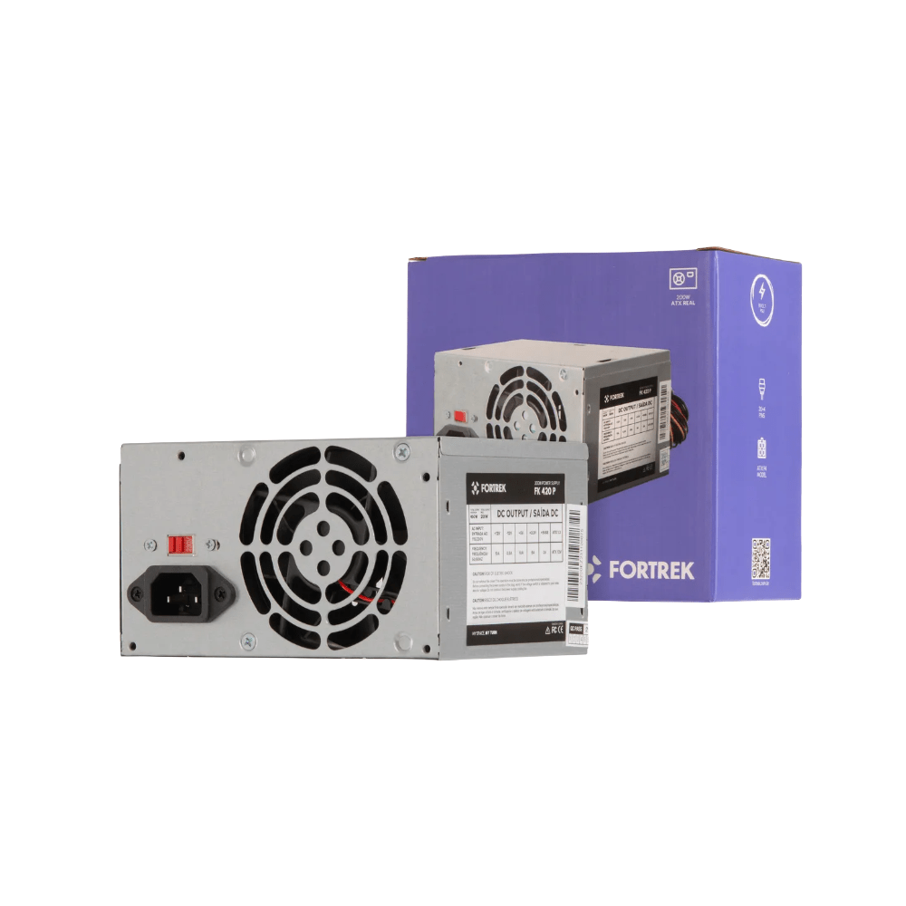 Fonte ATX 200W Fortrek PWS-2003 FK 420P Ventilação Silenciosa PC - Sieno