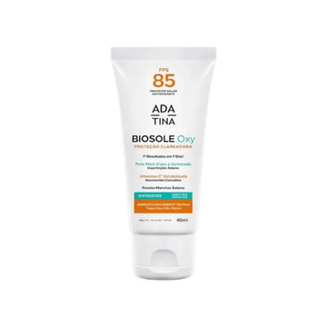 Protetor Solar Ada Tina Clareador Manchas Biosole Oxy FPS 85 - Sieno